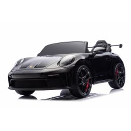 Porsche 911 GT3 2 places Noir Métallisé, voiture électrique pour enfant, 24 volts - 4 moteurs