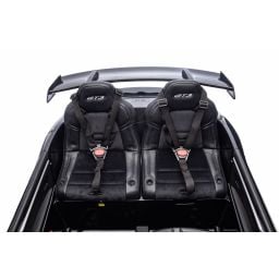 Porsche 911 GT3 2 places Noir Métallisé, voiture électrique pour enfant, 24 volts - 4 moteurs