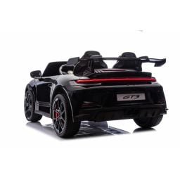 Porsche 911 GT3 2 places Noir Métallisé, voiture électrique pour enfant, 24 volts - 4 moteurs
