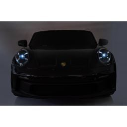Porsche 911 GT3 2 places Noir Métallisé, voiture électrique pour enfant, 24 volts - 4 moteurs