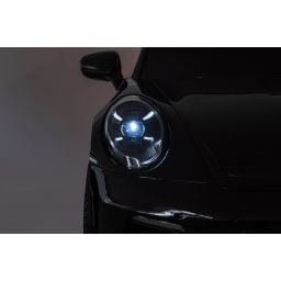 Porsche 911 GT3 2 places Noir Métallisé, voiture électrique pour enfant, 24 volts - 4 moteurs