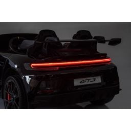 Porsche 911 GT3 2 places Noir Métallisé, voiture électrique pour enfant, 24 volts - 4 moteurs