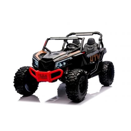 Buggy UTV XXL 24 Volts 14Ah Noir, buggy électrique enfant, version 2 places - 4 moteurs