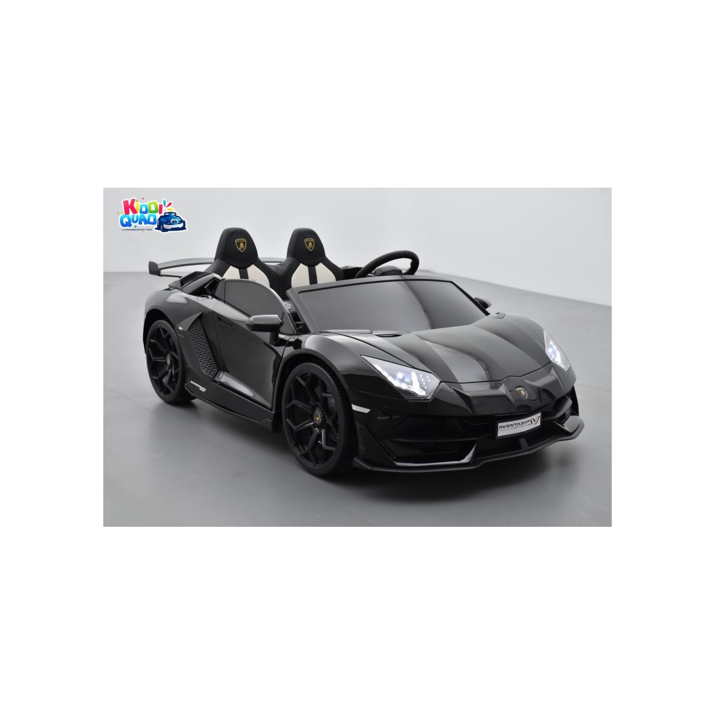 Lamborghini SVJ 24 Volts noire, voiture électrique enfant 24V - 7AH, 2 moteurs