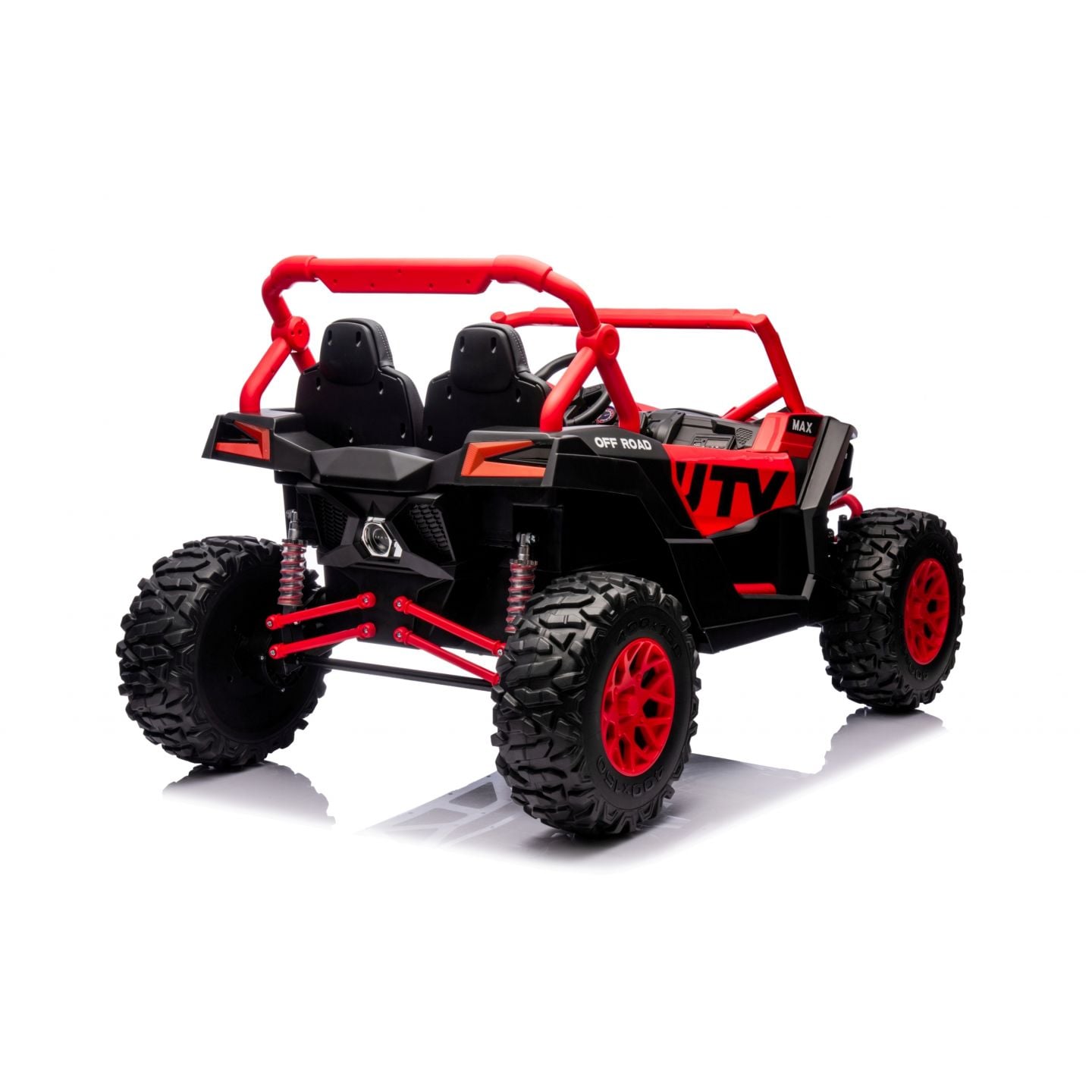 Buggy UTV XXL 24 Volts 14Ah Rouge/Noir, buggy électrique enfant, version 2 places - 4 moteurs