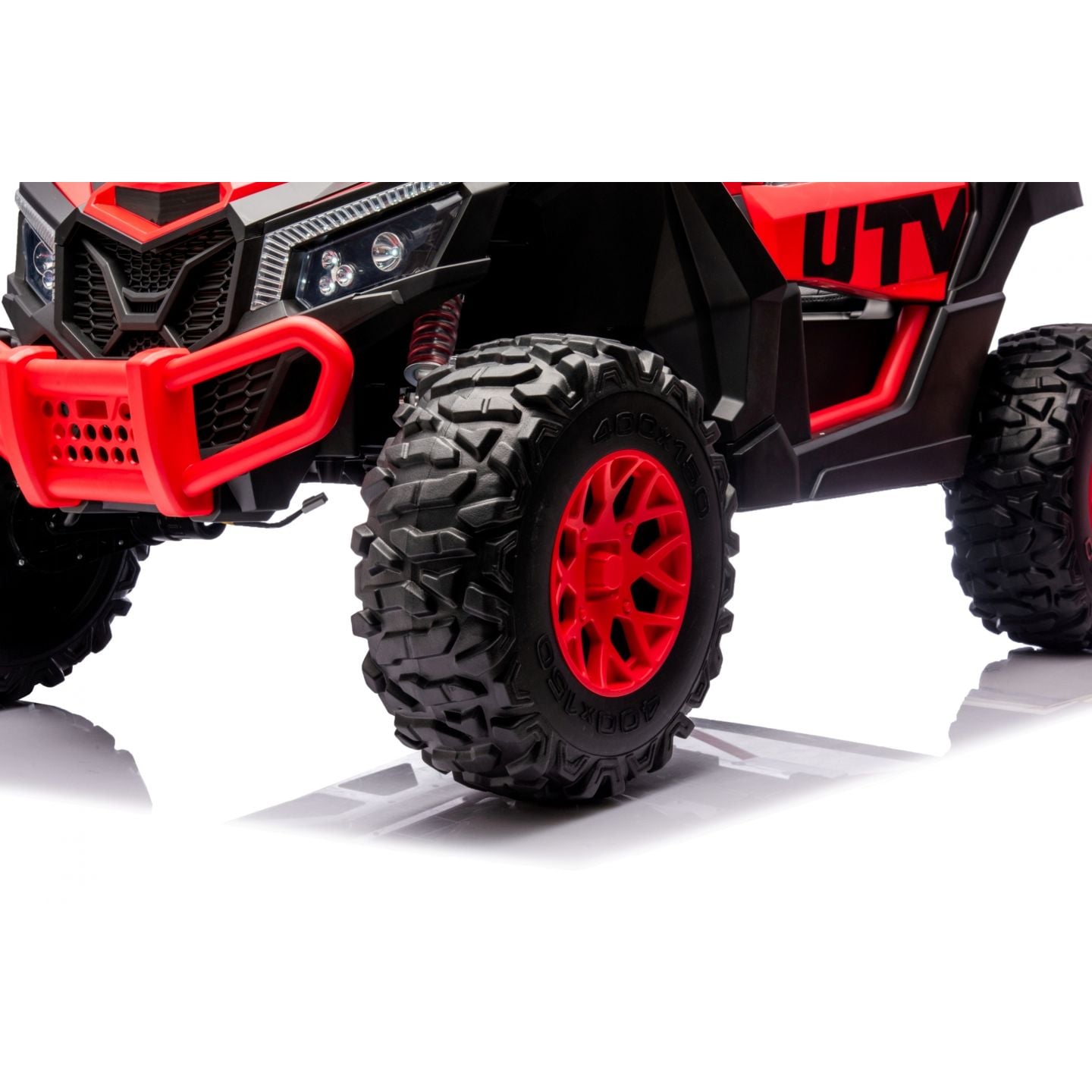 Buggy UTV XXL 24 Volts 14Ah Rouge/Noir, buggy électrique enfant, version 2 places - 4 moteurs