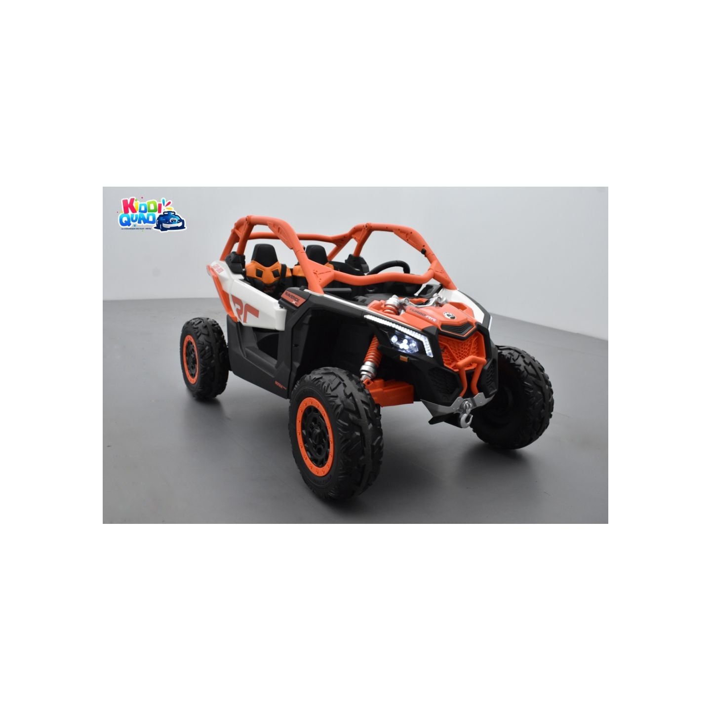 Buggy Can-Am "Maverick" 24 Volts électrique enfant Orange, buggy électrique enfant 24 Volts 7 Ah, 2 moteurs