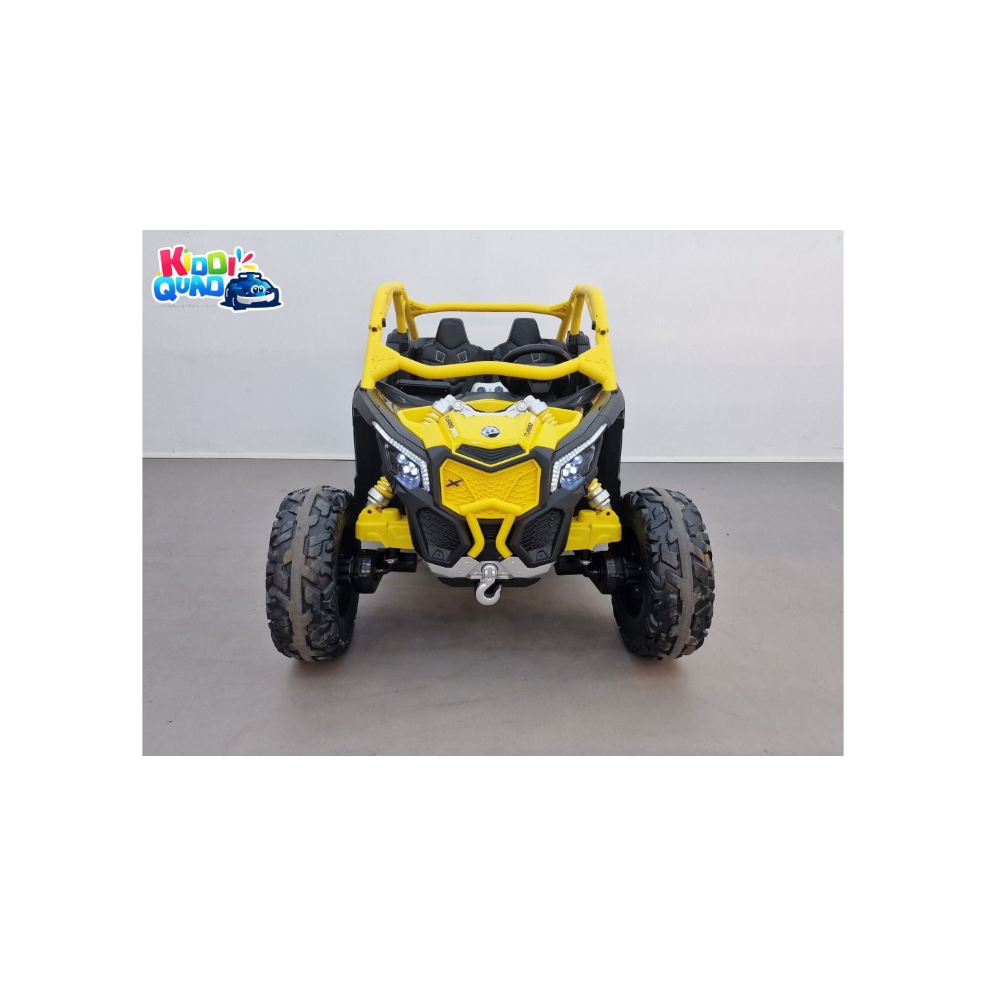 Buggy Can-Am "Maverick" 24 Volts électrique enfant Jaune, buggy électrique enfant 24 Volts 7 Ah, 4 moteurs