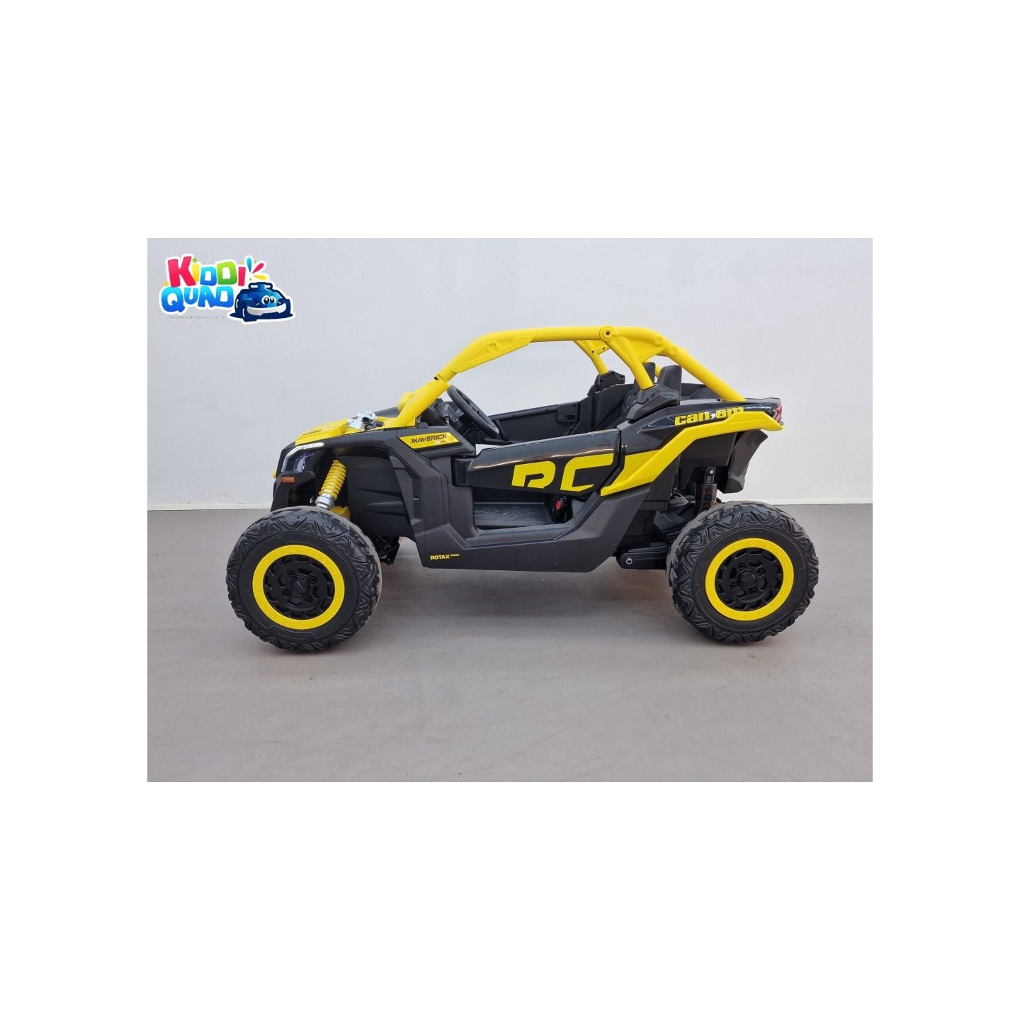 Buggy Can-Am "Maverick" 24 Volts électrique enfant Jaune, buggy électrique enfant 24 Volts 7 Ah, 4 moteurs