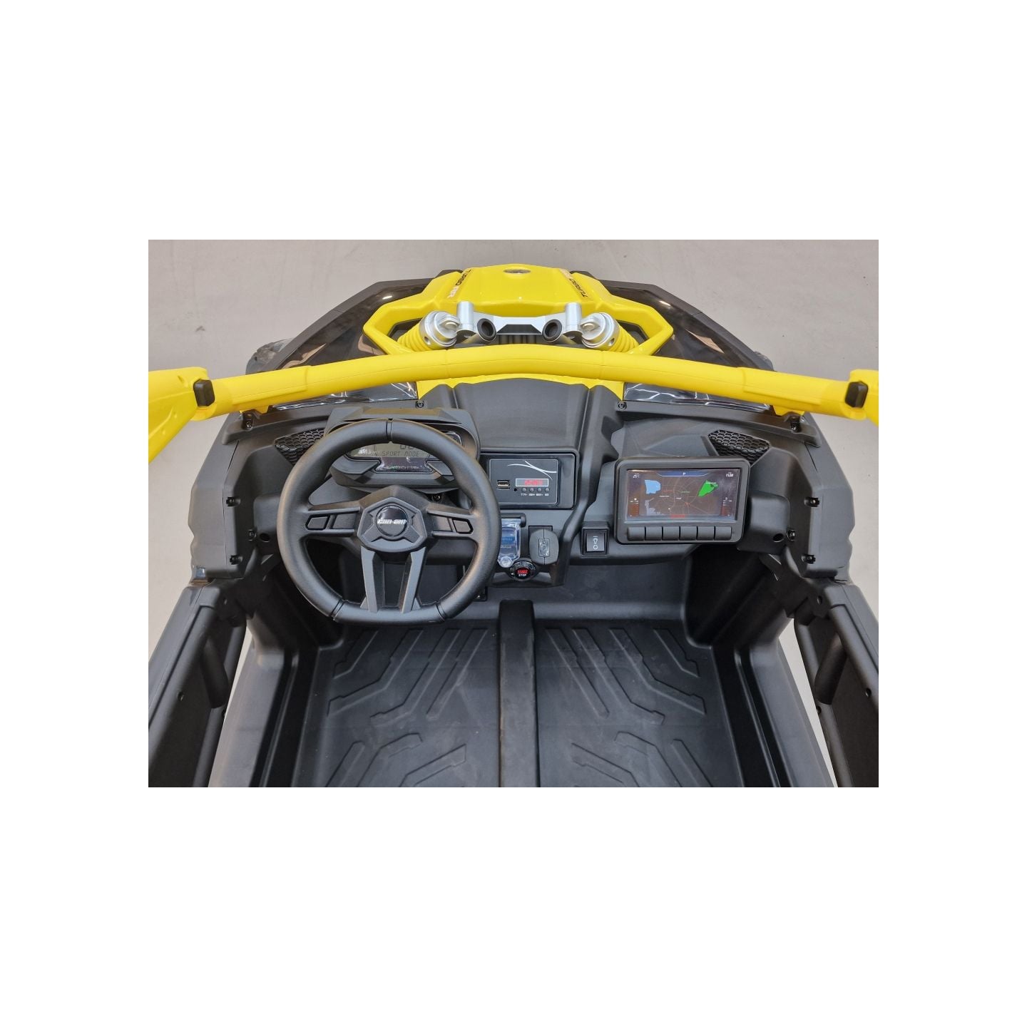 Buggy Can-Am "Maverick" 24 Volts électrique enfant Jaune, buggy électrique enfant 24 Volts 7 Ah, 4 moteurs