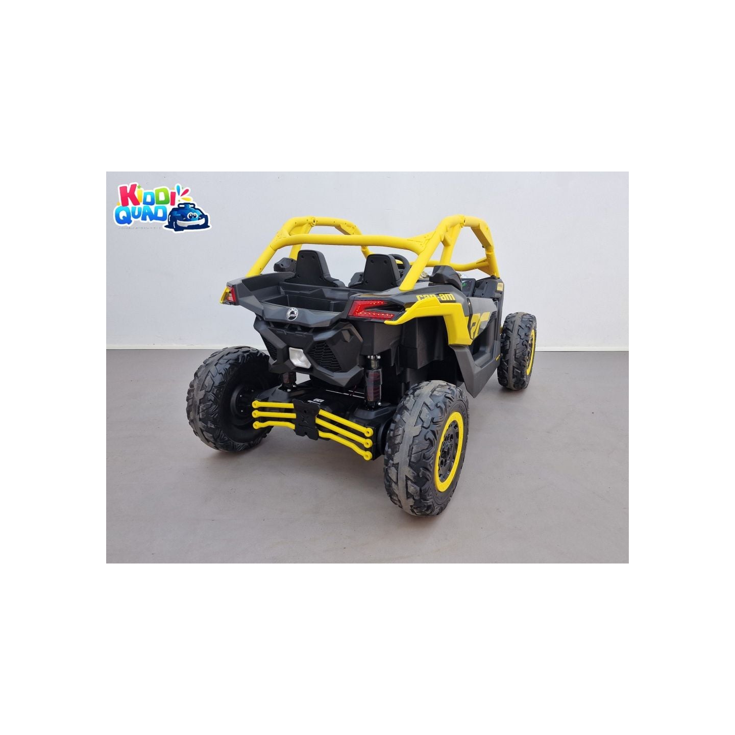 Buggy Can-Am "Maverick" 24 Volts électrique enfant Jaune, buggy électrique enfant 24 Volts 7 Ah, 4 moteurs