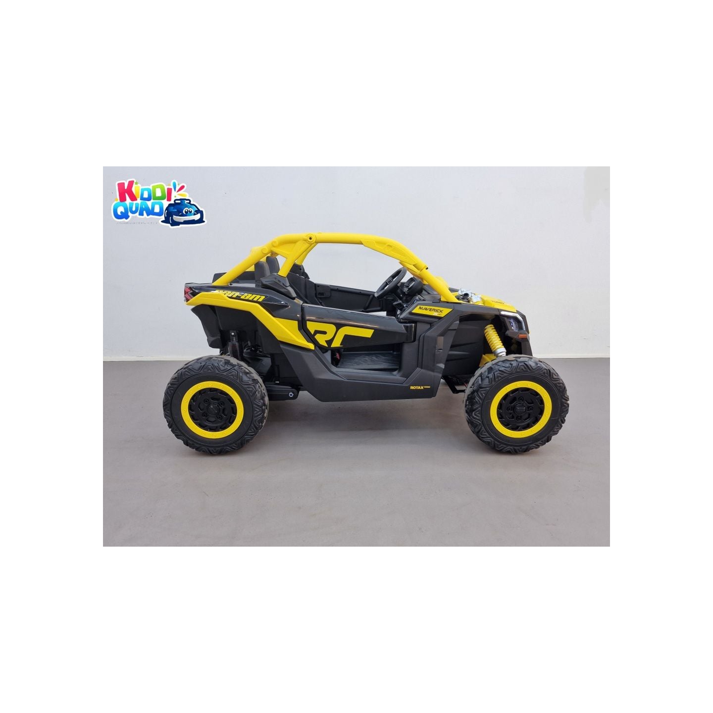 Buggy Can-Am "Maverick" 24 Volts électrique enfant Jaune, buggy électrique enfant 24 Volts 7 Ah, 4 moteurs