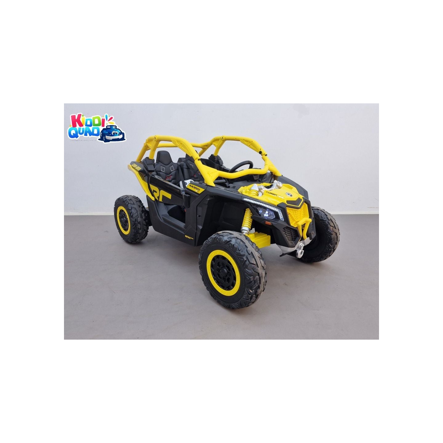 Buggy Can-Am "Maverick" 24 Volts électrique enfant Jaune, buggy électrique enfant 24 Volts 7 Ah, 4 moteurs