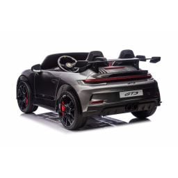 Porsche 911 GT3 2 places Gris Métallisé, voiture électrique pour enfant, 24 volts - 4 moteurs