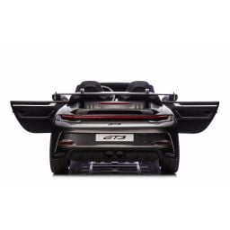 Porsche 911 GT3 2 places Gris Métallisé, voiture électrique pour enfant, 24 volts - 4 moteurs