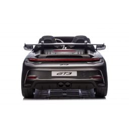 Porsche 911 GT3 2 places Gris Métallisé, voiture électrique pour enfant, 24 volts - 4 moteurs
