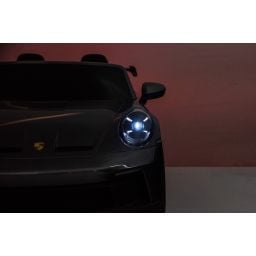 Porsche 911 GT3 2 places Gris Métallisé, voiture électrique pour enfant, 24 volts - 4 moteurs