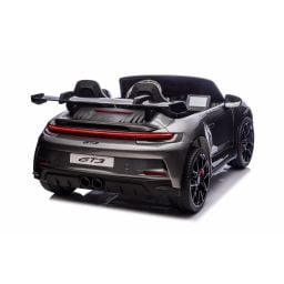 Porsche 911 GT3 2 places Gris Métallisé, voiture électrique pour enfant, 24 volts - 4 moteurs