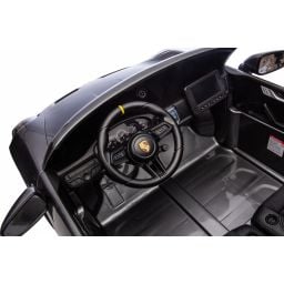 Porsche 911 GT3 2 places Gris Métallisé, voiture électrique pour enfant, 24 volts - 4 moteurs