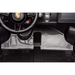 Porsche 911 GT3 2 places Gris Métallisé, voiture électrique pour enfant, 24 volts - 4 moteurs
