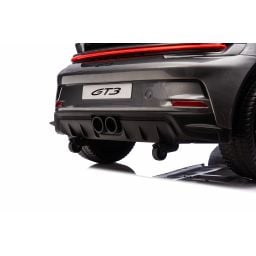 Porsche 911 GT3 2 places Gris Métallisé, voiture électrique pour enfant, 24 volts - 4 moteurs