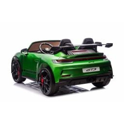 Porsche 911 GT3 2 places Vert Métallisé, voiture électrique pour enfant, 24 volts - 4 moteurs