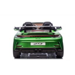 Porsche 911 GT3 2 places Vert Métallisé, voiture électrique pour enfant, 24 volts - 4 moteurs