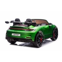 Porsche 911 GT3 2 places Vert Métallisé, voiture électrique pour enfant, 24 volts - 4 moteurs