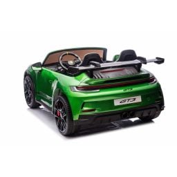 Porsche 911 GT3 2 places Vert Métallisé, voiture électrique pour enfant, 24 volts - 4 moteurs