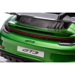 Porsche 911 GT3 2 places Vert Métallisé, voiture électrique pour enfant, 24 volts - 4 moteurs