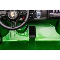 Porsche 911 GT3 2 places Vert Métallisé, voiture électrique pour enfant, 24 volts - 4 moteurs