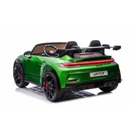Porsche 911 GT3 2 places Vert Métallisé, voiture électrique pour enfant, 24 volts - 4 moteurs