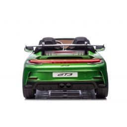 Porsche 911 GT3 2 places Vert Métallisé, voiture électrique pour enfant, 24 volts - 4 moteurs
