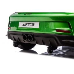 Porsche 911 GT3 2 places Vert Métallisé, voiture électrique pour enfant, 24 volts - 4 moteurs