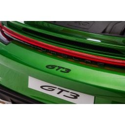 Porsche 911 GT3 2 places Vert Métallisé, voiture électrique pour enfant, 24 volts - 4 moteurs