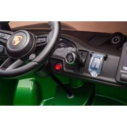 Porsche 911 GT3 2 places Vert Métallisé, voiture électrique pour enfant, 24 volts - 4 moteurs