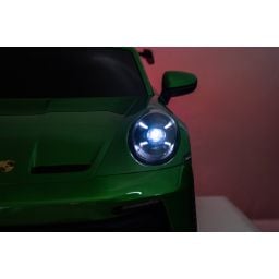 Porsche 911 GT3 2 places Vert Métallisé, voiture électrique pour enfant, 24 volts - 4 moteurs