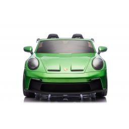 Porsche 911 GT3 2 places Vert Métallisé, voiture électrique pour enfant, 24 volts - 4 moteurs