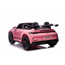 Porsche 911 GT3 2 places Rose, voiture électrique pour enfant, 24 volts - 4 moteurs