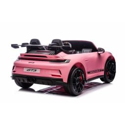 Porsche 911 GT3 2 places Rose, voiture électrique pour enfant, 24 volts - 4 moteurs