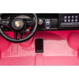 Porsche 911 GT3 2 places Rose, voiture électrique pour enfant, 24 volts - 4 moteurs