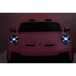 Porsche 911 GT3 2 places Rose, voiture électrique pour enfant, 24 volts - 4 moteurs