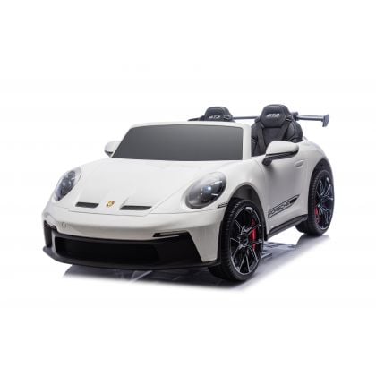 Porsche 911 GT3 2 places Blanc, voiture électrique pour enfant, 24 volts - 4 moteurs