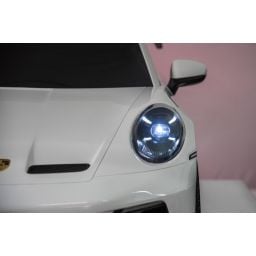 Porsche 911 GT3 2 places Blanc, voiture électrique pour enfant, 24 volts - 4 moteurs