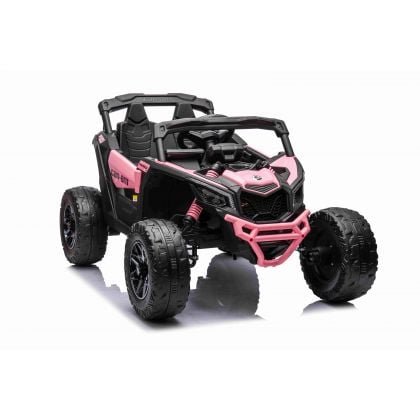 Buggy Can-Am "Maverick" 24 Volts électrique enfant Rose Version 1 place, buggy électrique enfant 24 Volts 7 Ah, 4 mote