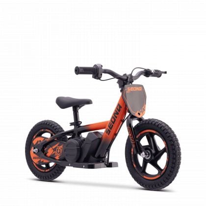 Draisienne électrique enfant SEDNA MX 12 pouces orange, 2 à 6 ans