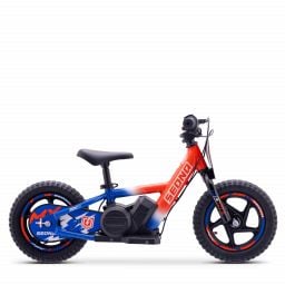 Draisienne électrique enfant SEDNA MX 12 pouces bleu / blanc / rouge, 2 à 6 ans