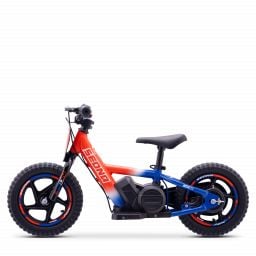 Draisienne électrique enfant SEDNA MX 12 pouces bleu / blanc / rouge, 2 à 6 ans
