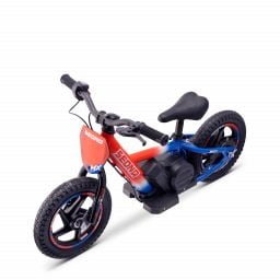 Draisienne électrique enfant SEDNA MX 12 pouces bleu / blanc / rouge, 2 à 6 ans