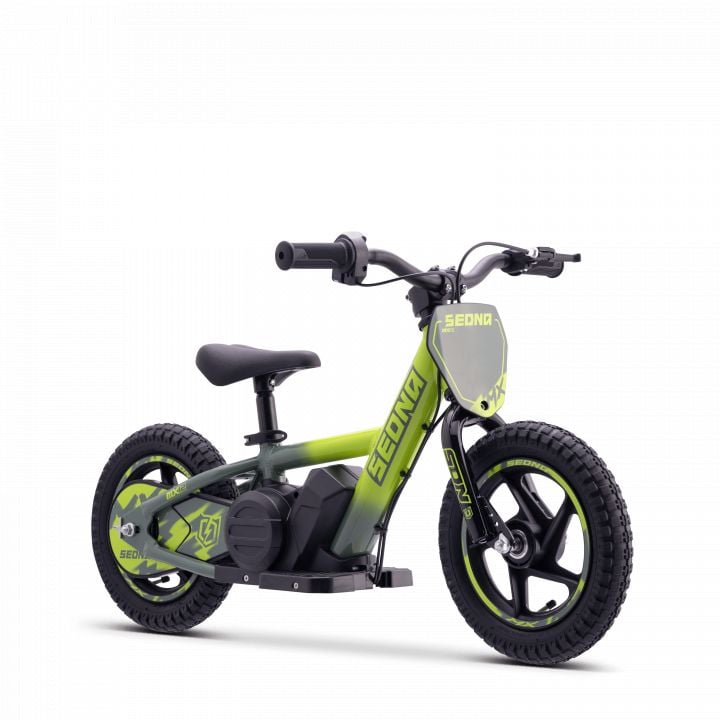 Draisienne électrique enfant SEDNA MX 12 pouces vert, 2 à 6 ans